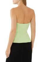 Sweetheart Neckline Knitted Top